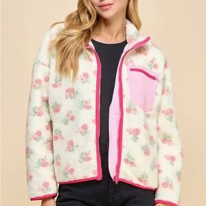 Pink Petal Sherpa Jacket